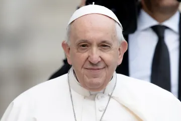 Pope Francis at the general audience in St. Peter’s Square on May 4, 2022