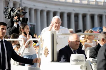 Pope Francis at Mass for the World Meeting of Families 2022 on June 25, 2022.