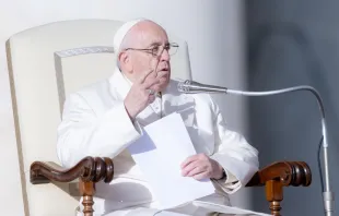 Pope Francis on Nov. 30, 2022, during the weekly general audience at St. Peter's Square in The Vatican. Daniel Ibáñez