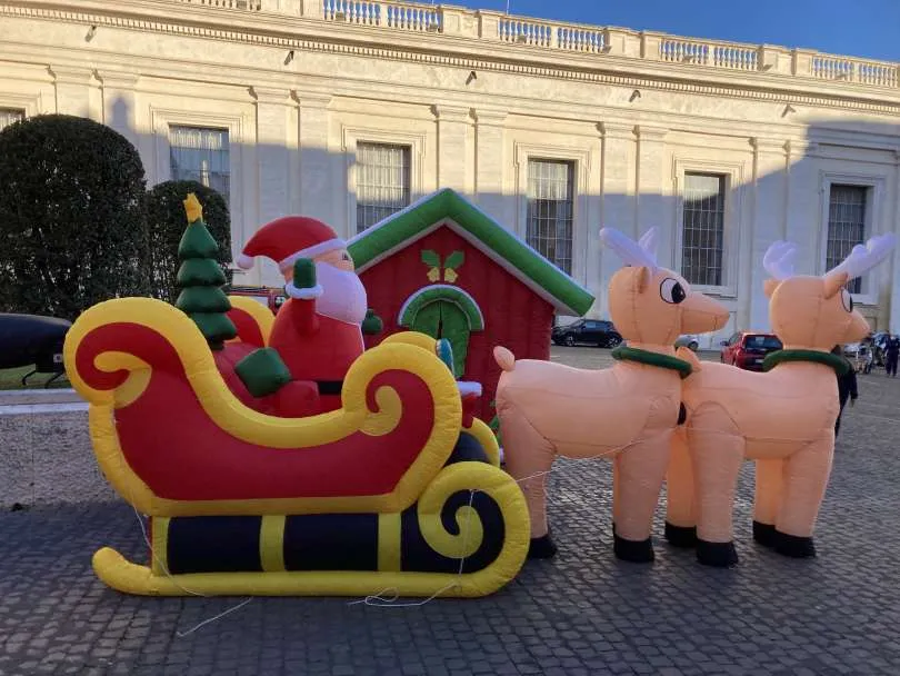 Part of the Christmas Village at Pope Francis' belated birthday celebration on Dec. 19 with children helped by the Vatican's Santa Marta Pediatric Dispensary. Veronica Giacometti/CNA