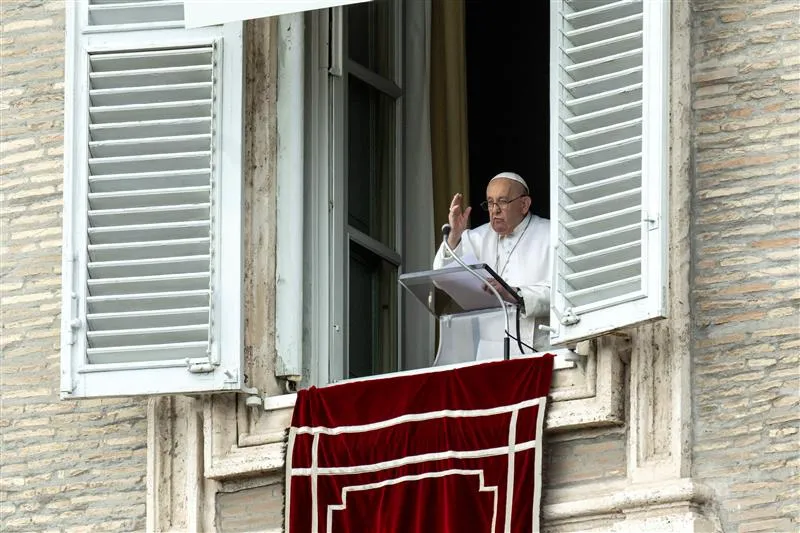 Speaking in his Angelus address on March 3 about the Israel-Hamas war, Pope Francis made an emotional plea for negotiations to reach a deal that both frees the hostages immediately and grants civilians access to humanitarian aid. Credit: Vatican Media