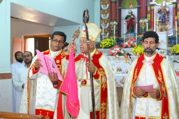 A liturgy at St. Mary’s Syro-Malabar Major Archiepiscopal Church, Arakuzha, India