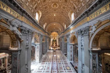 An empty St. Peter's Basilica