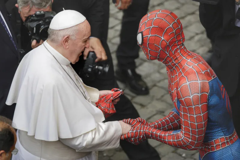 Why was Spider-Man at Pope Francis’ general audience?