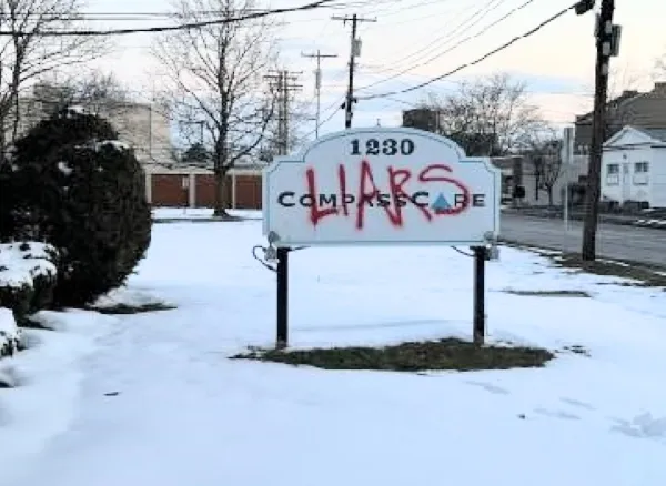 CompassCare Pregnancy Services, which had its facility outside of Buffalo burned, was attacked again with pro-abortion graffiti. CompassCare Pregnancy Services
