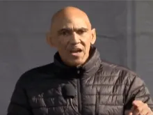 Tony Dungy speaks at the March for Life on Jan. 20, 2023.