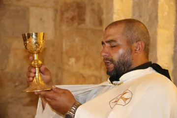 Mass is celebrated in Baalbek, Lebanon.