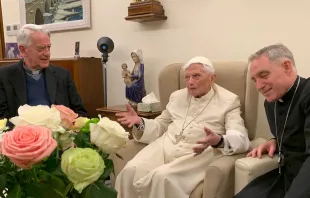 Benedict XVI meets with recipients of the Ratzinger Prize on Nov. 13, 2021. Photos used with permission from the Joseph Ratzinger-Benedict XVI Foundation