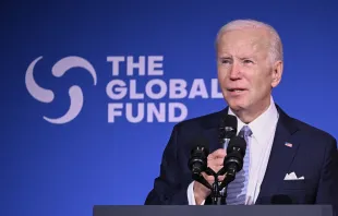 President Joe Biden speaks during the Global Fund Seventh Replenishment Conference in New York on Sept. 21, 2022. Mandel Ngan/AFP via Getty Images)