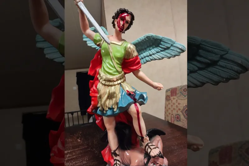 Is blood flowing from a Colorado woman’s St Michael statue?
