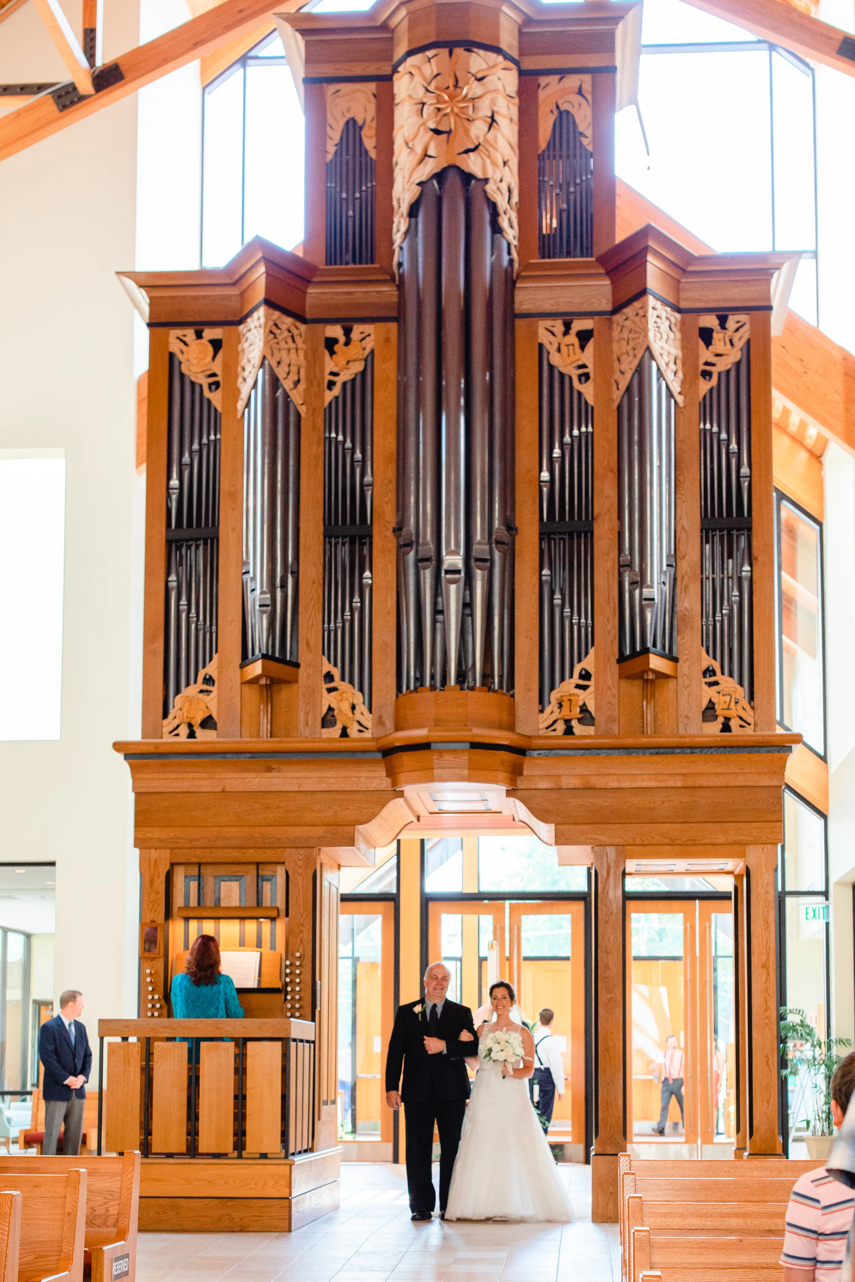 The organ at Holy Angels parish in Bashor Kansas. Photo courtesy of Father Richard McDonald, pastor of Holy Angels Parish, Basehor, Kansas.