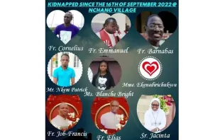 Five priests, a nun, and three lay people were abducted Sept. 16, 2022, after gunmen attacked their parish in Mamfe Diocese, Cameroon. Credit: Mamfe Diocese