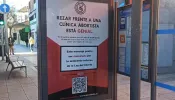 A pro-life ad at a bus stop in Spain.