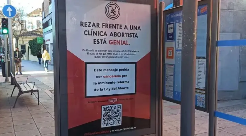 Pro-life ads removed in several Spanish cities