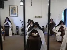 Discalced Carmelite sisters from the Mount Carmel Monastery in Port Tobacco, Maryland.