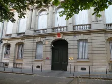 The front of the Chinese embassy in Paris, France