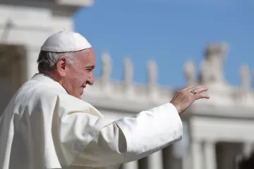 Pope Francis at the general audience in St. Peter’s Square on October 12, 2016.