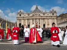 Pope Francis celebrates Palm Sunday in St. Peter’s Square, April 14, 2019.
