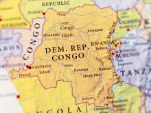 Map of the Democratic Republic of Congo