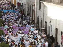 The pro-life parade in Arequipa, Peru, April 15, 2023.
