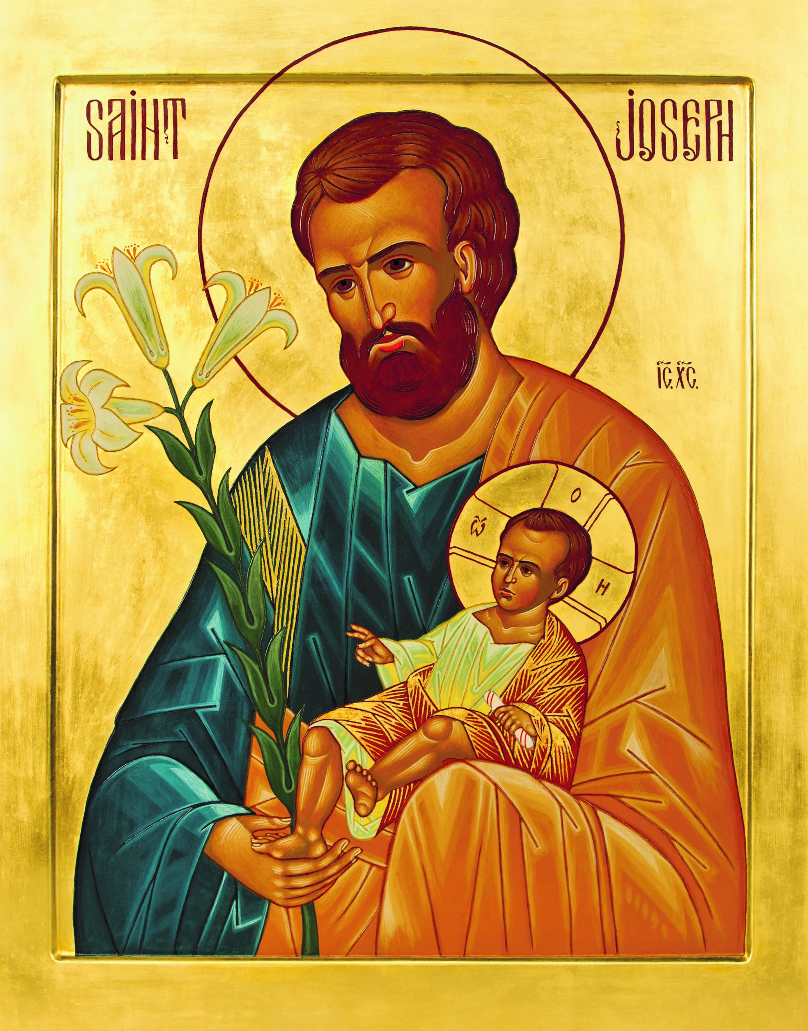 The Knights of Columbus's pilgrim icon prayer program is a longstanding tradition, in which every few years a new icon of a saint is selected to inspire the Knights and their communities. This year, the Knights have chosen an icon of St. Joseph holding the child Jesus from St. Joseph’s Oratory in Montreal, Canada. Jeffrey Bruno, Courtesy of the Knights of Columbus.