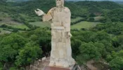 The 33-meter Christ the Fisher sculpture was located in La Concordia in the Mexican state of Chiapas.