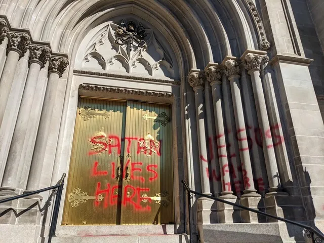 Denver cathedral vandalized with anti-Catholic slogans 