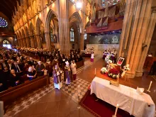 Cardinal George Pell’s funeral Mass drew thousands of mourners to Sydney’s St. Mary’s Cathedral Feb. 2, 2023.