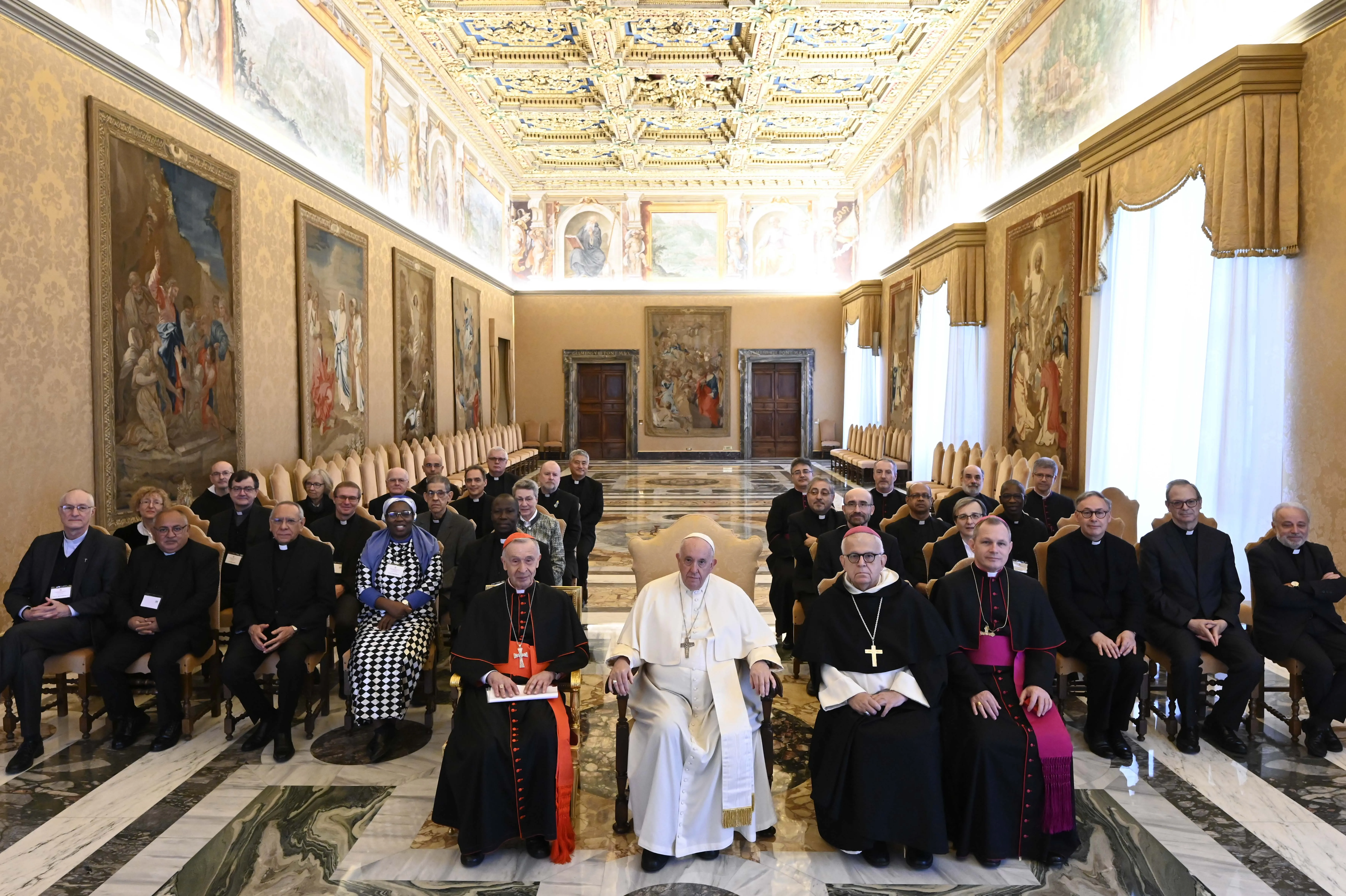 Pope Francis meeting with the International Theological Commission (ITC) at the Vatican Nov. 24, 2022. Vatican Media