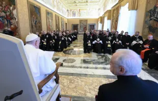 Pope Francis meets with the Order of Malta on Jan. 30, 2023, as the sovereign state and religious order turned a new page in its history. Vatican Media