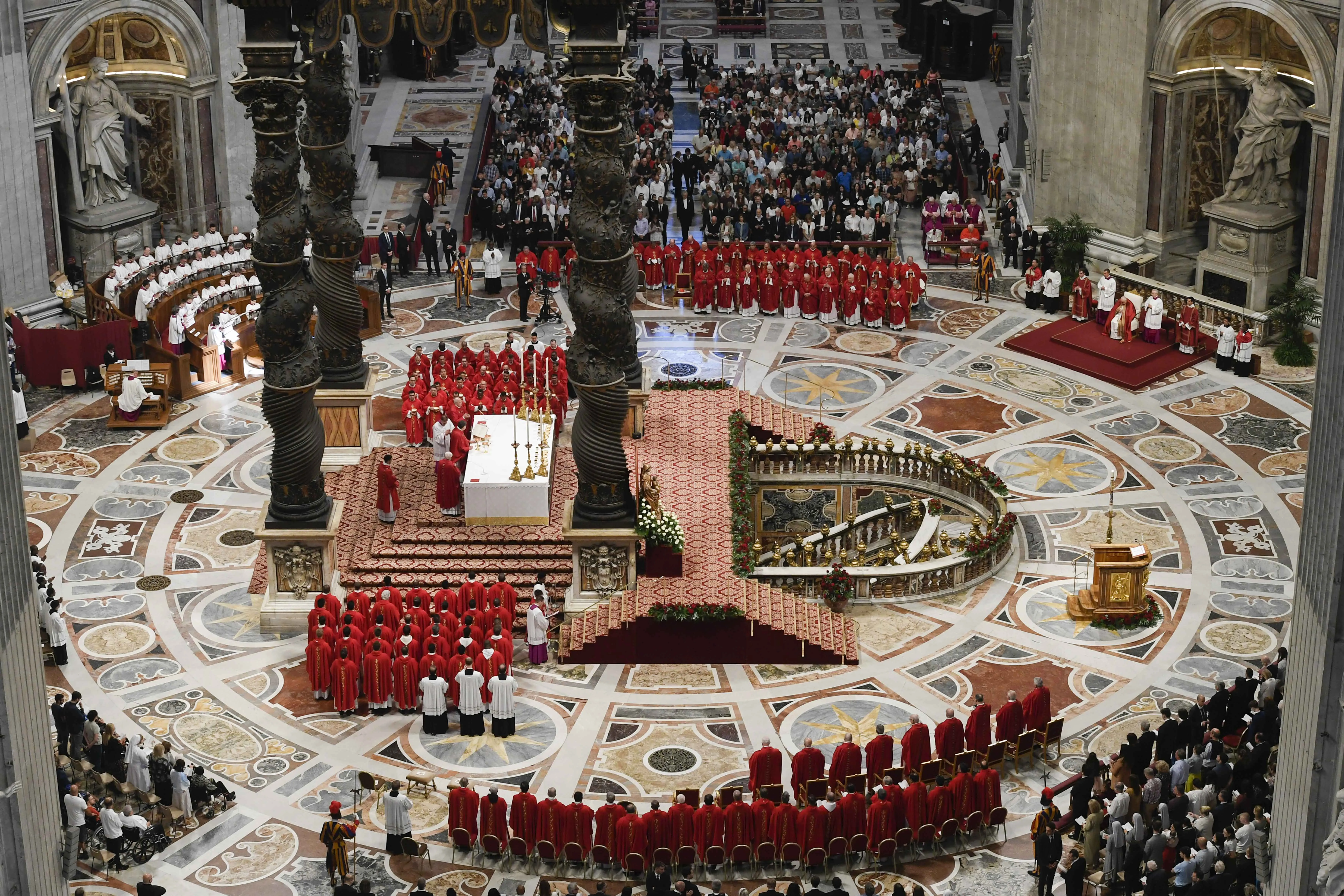 Pentecost Mass in St. Peter’s Basilica on May 28, 2023. Vatican Media
