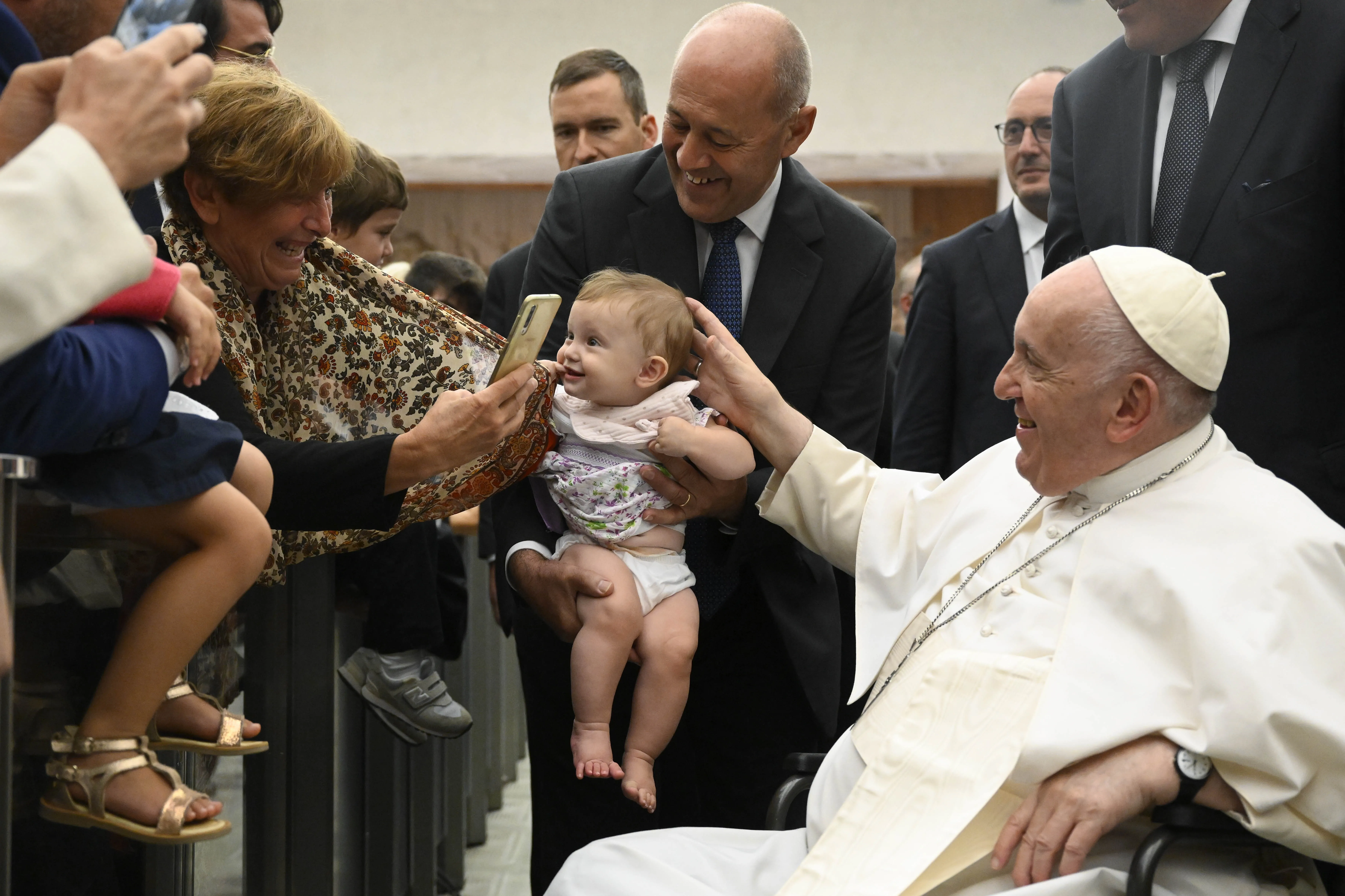 Pope Francis addressed a group of Italian entrepreneurs Monday, Sept. 12, 2022, about the need to support working mothers.?w=200&h=150