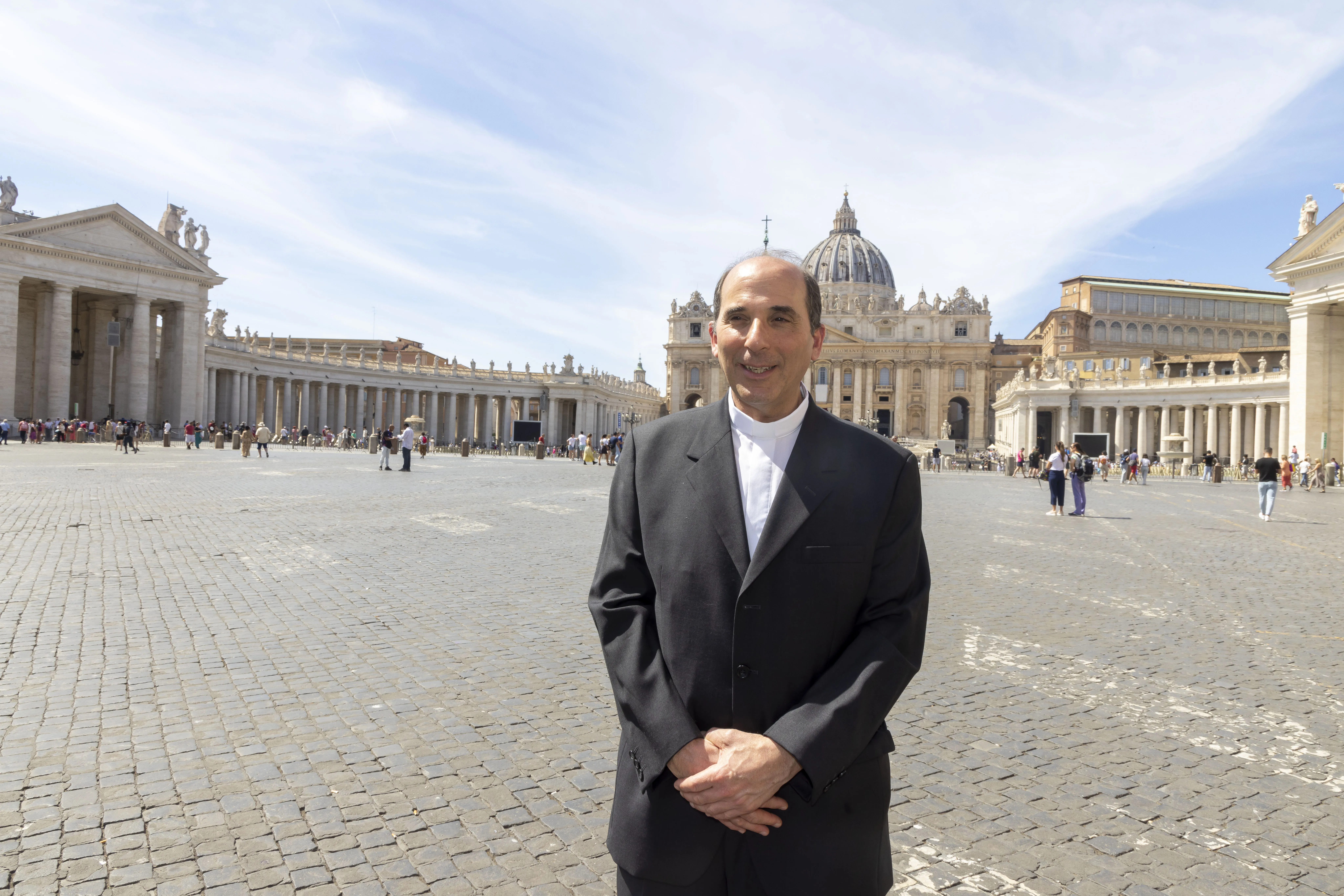 Father José Dabusti, a priest of Buenos Aires, Argentina, is in Rome to attend Pope John Paul I's beatification. Pablo Esparza/CNA