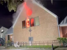 Investigators are looking into what caused a blaze at Incarnation Catholic Church in Orlando, Florida, on Saturday, June 24, 2023.
