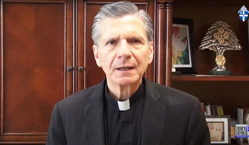 Archbishop Gustavo García-Siller of San Antonio on May 23, 2022. Youtube screenshot taken from Today’s Catholic Newspaper, a service of the Archdiocese of San Antonio