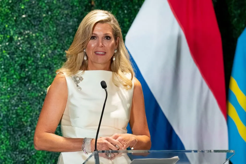 Queen Maxima of Netherlands speaks during a visit to the Q2 Stadium in Austin, Texas, on September 8, 2022. - The royal visit to Texas is meant to highlight the strong economic partnership between the United States and Netherlands. The visit was hosted by Austin FC Co-Owner and recently announced Honorary Consulate to the Netherlands, Marius A. Haas, as well as Austin FC President Andy Loughnane.?w=200&h=150