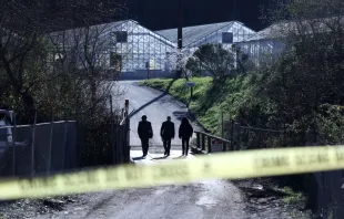 FBI agents arrive at a farm on Jan. 24, 2023, where a mass shooting occurred in Half Moon Bay, California, the day before. Seven people were killed at two separate farm locations that were only a few miles apart. The suspect, Chunli Zhao, was taken into custody a few hours later without incident. Photo by Justin Sullivan/Getty Images