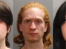 From left to right: Promise Yardley, 18, Freeman Yardley, 24, and Blessing Yardley, 22, were all arrested by the Jacksonville Sheriff's Office March 5 as suspects in a vandalism incident at Holy Family Catholic Church in Jacksonville, Florida.