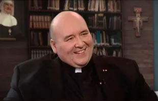 Father John Horgan, shown at the EWTN studios, died Wednesday, Oct. 19, 2022, after battling stomach cancer. He was a moral theologian, lecturer, author, pastor and chaplain to numerous organizations. EWTN YouTube