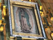 The Virgin of Guadalupe in Guadalupe Basilica in Mexico City.