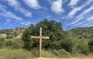 Cross installed after Father's Day 2023 at Santiago Retreat Center, Orange County, California. Photo courtesy of Santiago Retreat Center