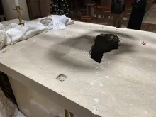 Subiaco Abbey, in Subiaco, Arkansas, had its altar smashed with a hammer, and relics inside the altar stolen on Jan. 5, 2023. A suspect has been arrested and is set to be charged in connection with the attack.