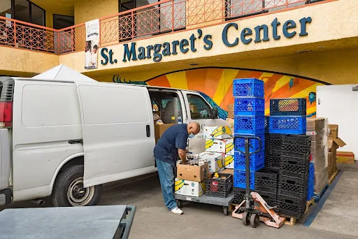 Courtesy of St. Margaret's Center food pantry in Inglewood, Calif., a part of Catholic Charities of Los Angeles