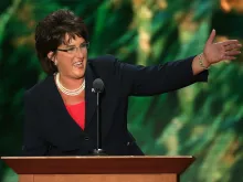 Then-Indiana Congressional candidate Jackie Walorski speaks during the Republican National Convention on Aug, 28, 2012, in Tampa, Florida.
