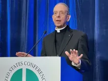 Archbishop William E. Lori was elected vice president of the United States Conference of Catholic Bishops on Nov. 15, 2022, in Baltimore.