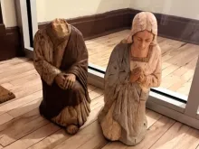Statues of Joseph and Mary were stolen from a Nativity scene at St. Patrick’s Co-Cathedral in Billings, Montana, after vandals destroyed the statues the night of Jan. 16, 2023. The statues were found Jan. 26, 2023.