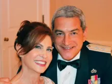 Nancy and Kelly McKeague of Alexandria, Va., say their Catholic faith provided an "anchor" to their marriage during Kelly's service in the U.S. Air Force.