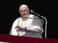 Pope Francis speaking to pilgrims on All Saints Day, Nov. 1, 2022