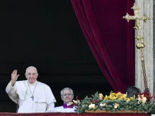 Pope Francis delivers his Christmas "Urbi et Orbi" address on Dec. 25, 2022.