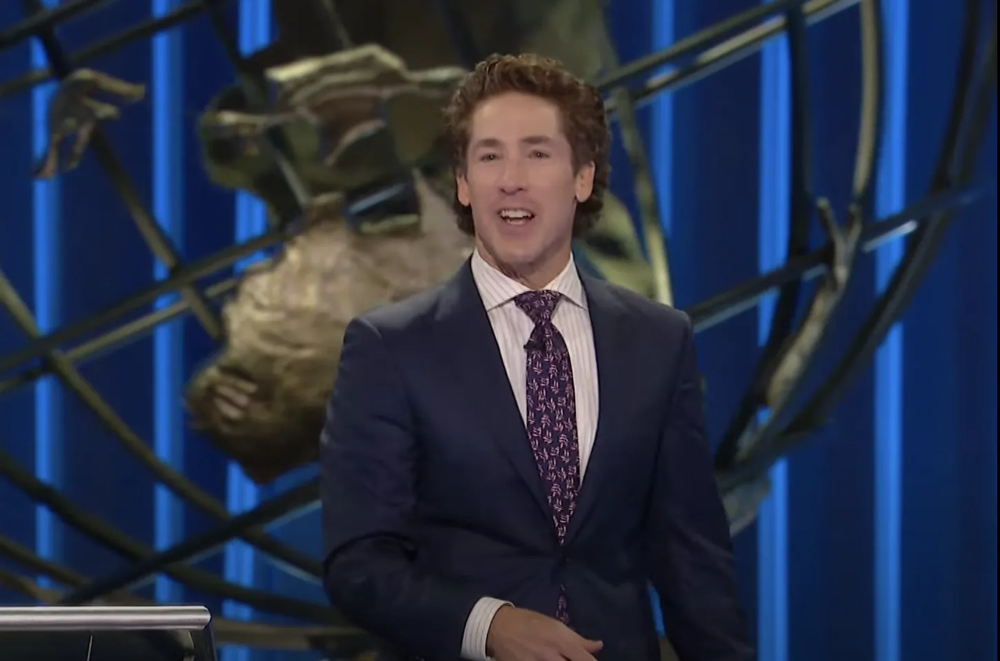 Joel Osteen preaches at Lakewood Church in Houston, Texas, during the 8:30 a.m. Sunday service on June 5, 2022. Pro-abortion activists disrupted the 11 a.m. service later the same day.?w=200&h=150